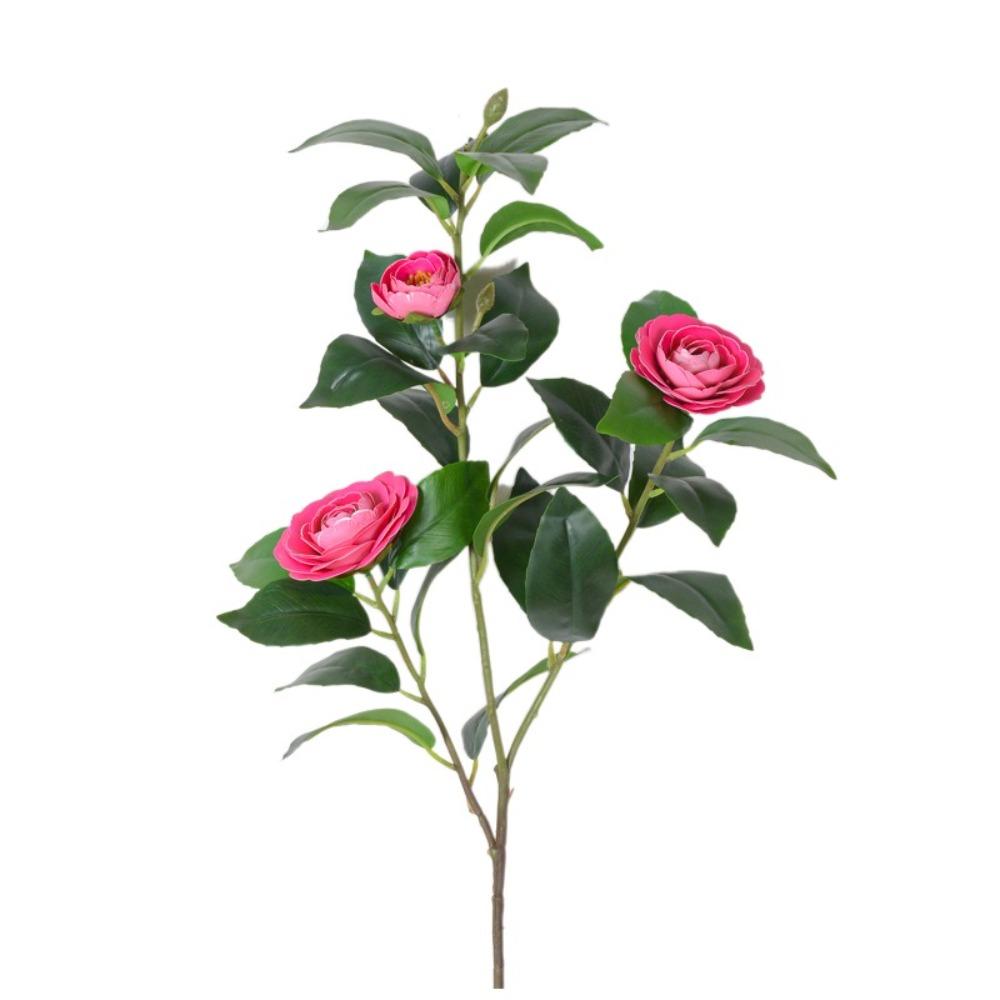 Elegant Artificial Camellia Flowers Real Touch Fake Flower  Wedding Birthday Party