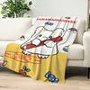 Cartoon H-Hanamaruobake Cute kawaii Blanket Plush Nap Sofa rug for Living Room Office Bedroom Birthday Home Travel Kid Gifts