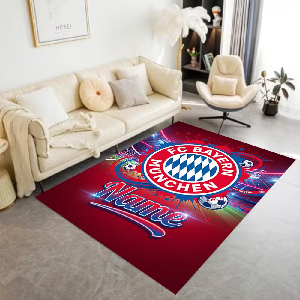 Bayern Munich Fan Gear Floor Rug Office Rug Suitable for Living Rooms Dormitory Kitchen Bedrooms Anti-slip Rug Decorate Offices Spiritual Gift