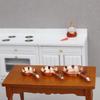 1:12 Miniature Dollhouse Kitchen Utensils: 3-Piece Alloy Frying Pan Set