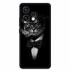 For Oppo Reno15 5G Case 6.59" Cute Cat Balck Edge Soft Silicone Wolf Phone Back Cover For Oppo Reno 15c 5G Protective Lion Funda