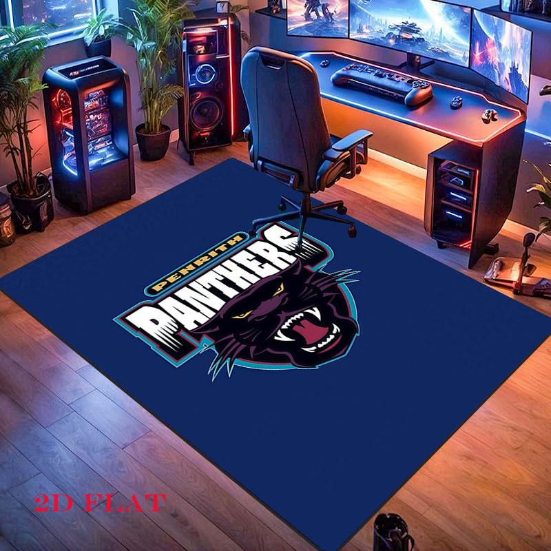 Penrith Panthers Roar Carpet Rug for Living Room Bedroom Home Sofa Decoration,Kids play Nonslip Floor Mat