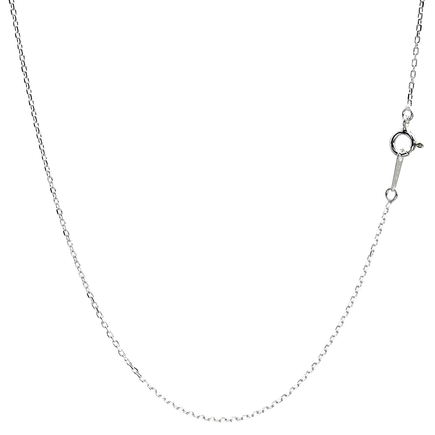 

[Sears] Azuki 4-sided cut chain necklace, silver (sv 925), 1.2mm width, 40cm