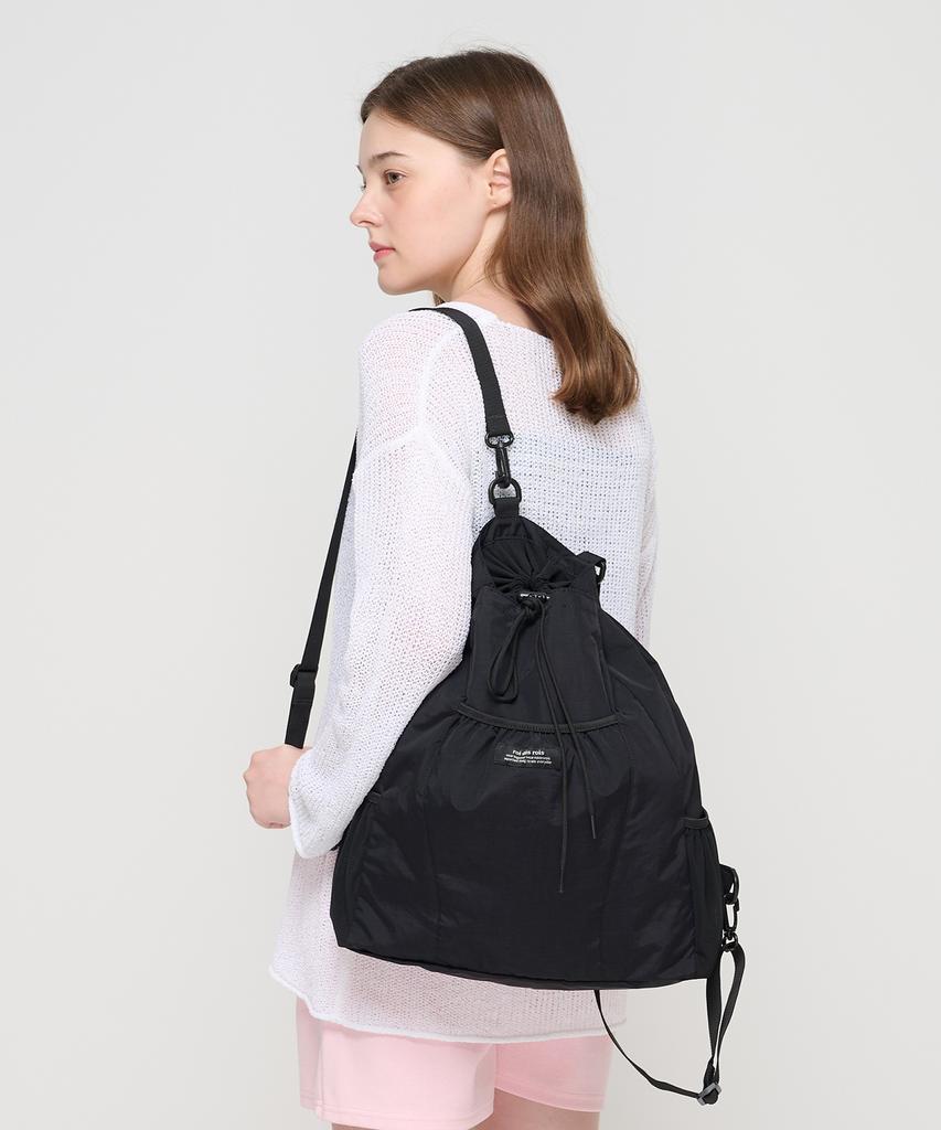 Roidesrois Drawstring Backpack (Black)