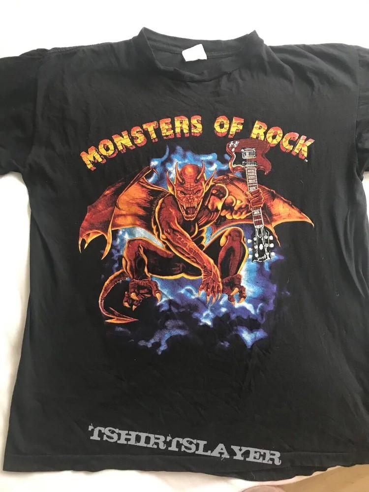 HOT Reprinted Monsters of Rock Tour Shirt 1991 t-shirt Unisex T-Shirt M