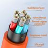 Zinc Alloy 6A Fast Charging TPE Liquid Silicone 120w Phone Charging Cable Data Cable