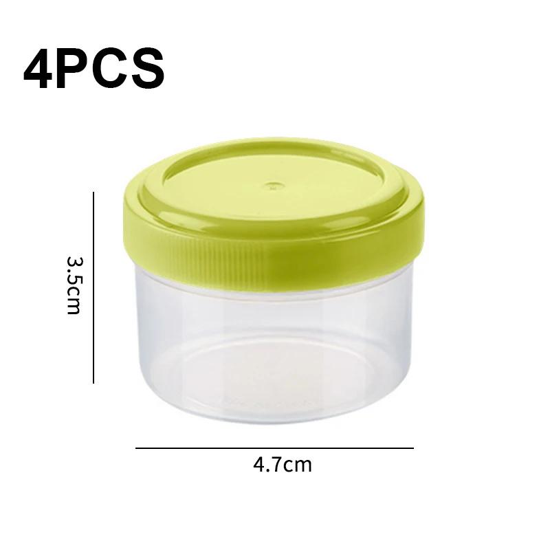 4 Pieces Sauce Squeeze Bottle Plastic Mini Seasoning Box Salad Ketchup Container Outdoor Portable Barbecue Picnic Accessories