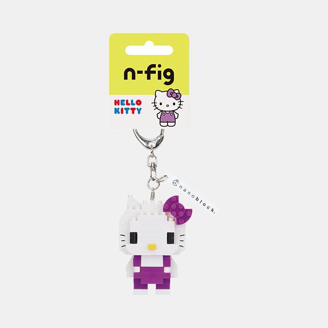 [Bandai] Nanoblock Hello Kitty Purple n-fig Figure Keychain