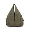 Casual Large Capacity Tote Bag Double Zipper Design Versatile Commuting Handbag  Travel