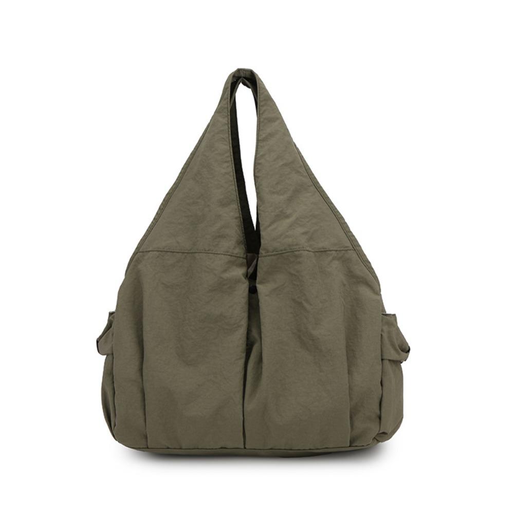Multi-Pocket Nylon Shoulder Bag Casual Storage Pouch Underarm Bag Large Capacity Tote Bag  Daily