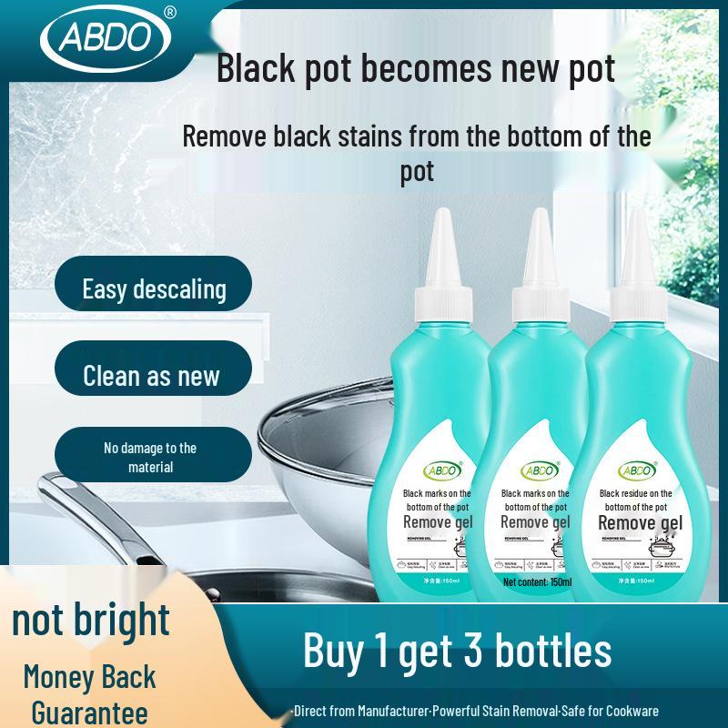 Pot Bottom Black Stain Cleaner Gel for Cast Iron & Stainless Steel Cookware