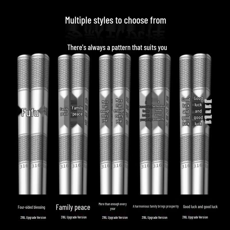

Ru Han 316 Stainless Steel Heat-Insulated Chopsticks