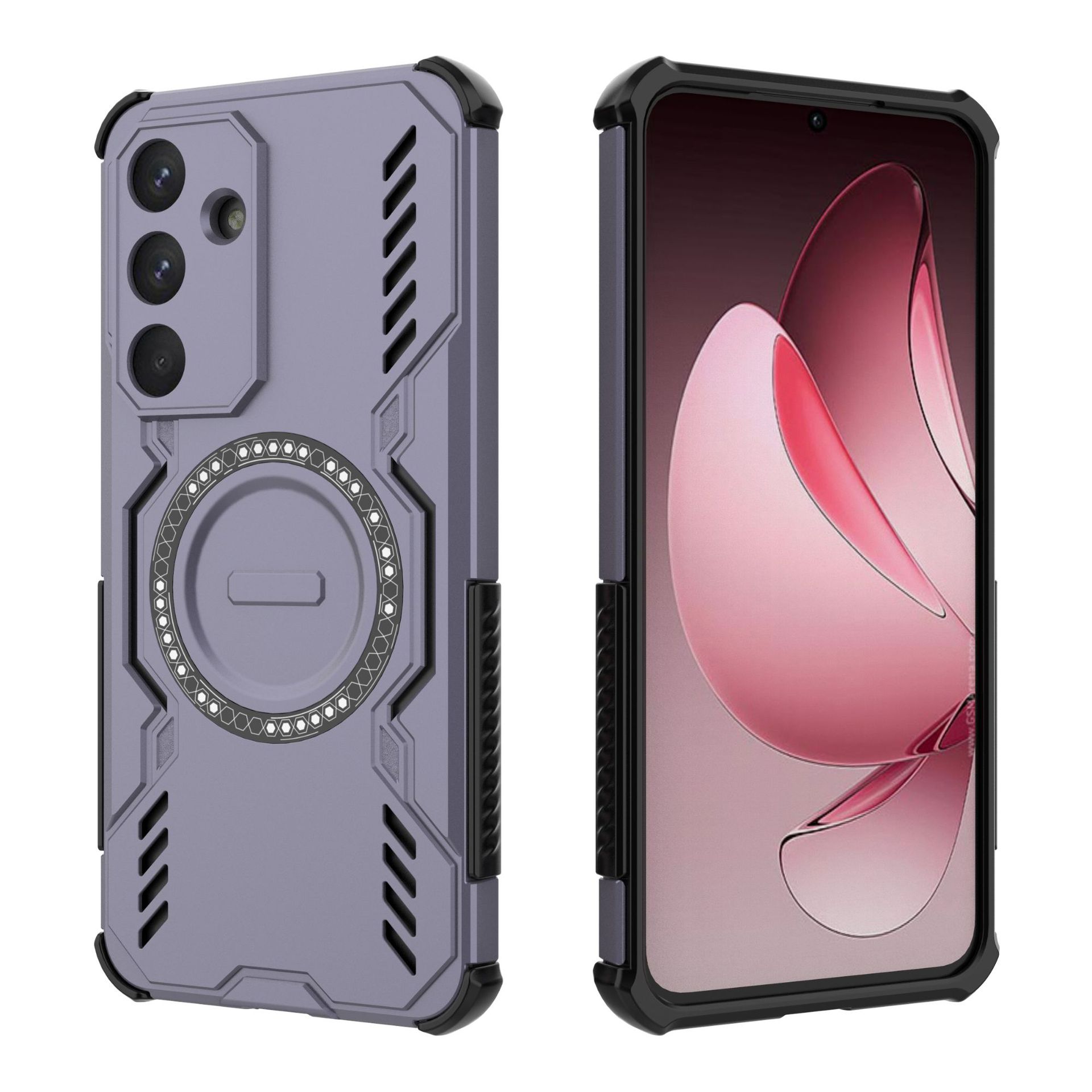 Samsung Galaxy S25 FE MagSafe Case,Magnetic Drop-Proof Phone Case Cover for Samsung Galaxy S25 FE Samsung Galaxy S25 FE фиолетовый