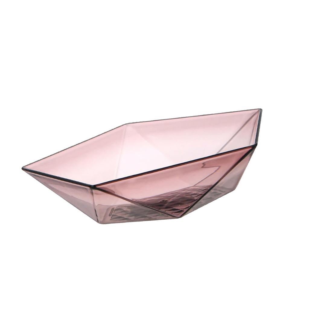 Obstschale Großes Fassungsvermögen Geometrisch Unzerbrechlicher Kunststoff Snacks Salat Servierschüsseln Tabletts für Zuhause