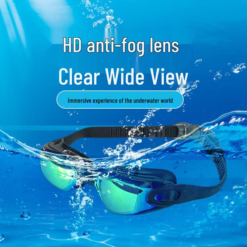 WEZHO Electroplated Anti-Fog HD Swimming Goggles