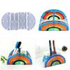Multipurpose Rainbow Pen Holder Silicone Mould Versatile Castes Set for Home and Office Decoration and Jewelry Storage