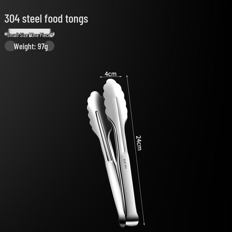 304 Stainless Steel Plum Blossom Bread & BBQ Clip - Bright Polished, Multi-functional Food Clip