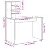 Desk Set (2 pcs) Grey Sonoma