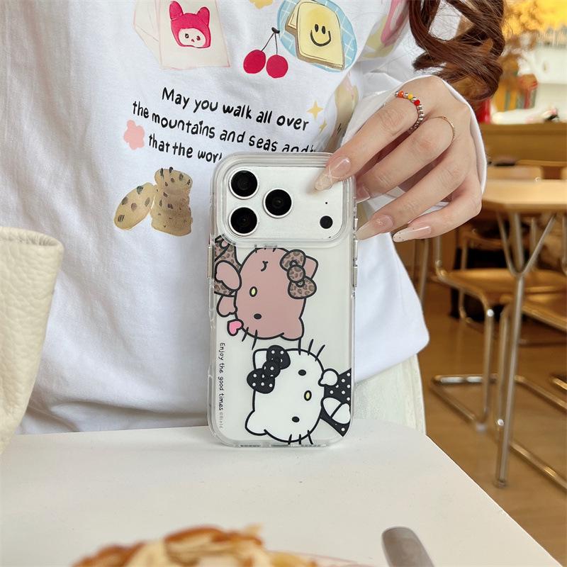 

High-End Black & White Striped Cat Phone Case for iPhone 17/16 Pro Max/15/14 iPhone 15