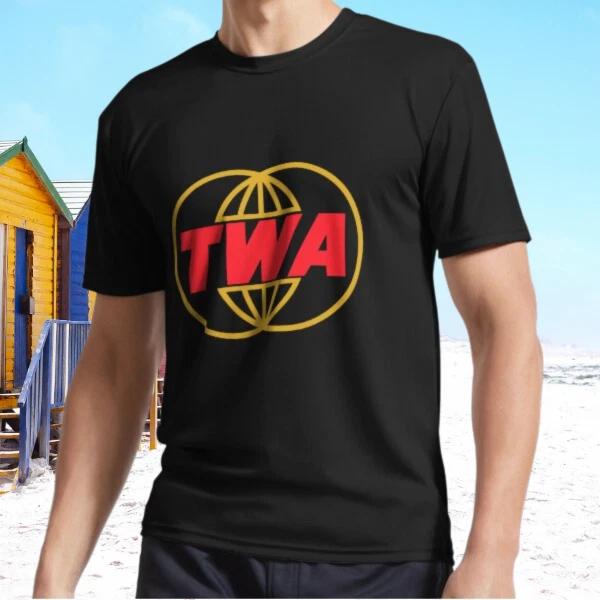 New TWA Airlines - Vintage Logo Active T-Shirt Funny Size S - 5XL 3XL
