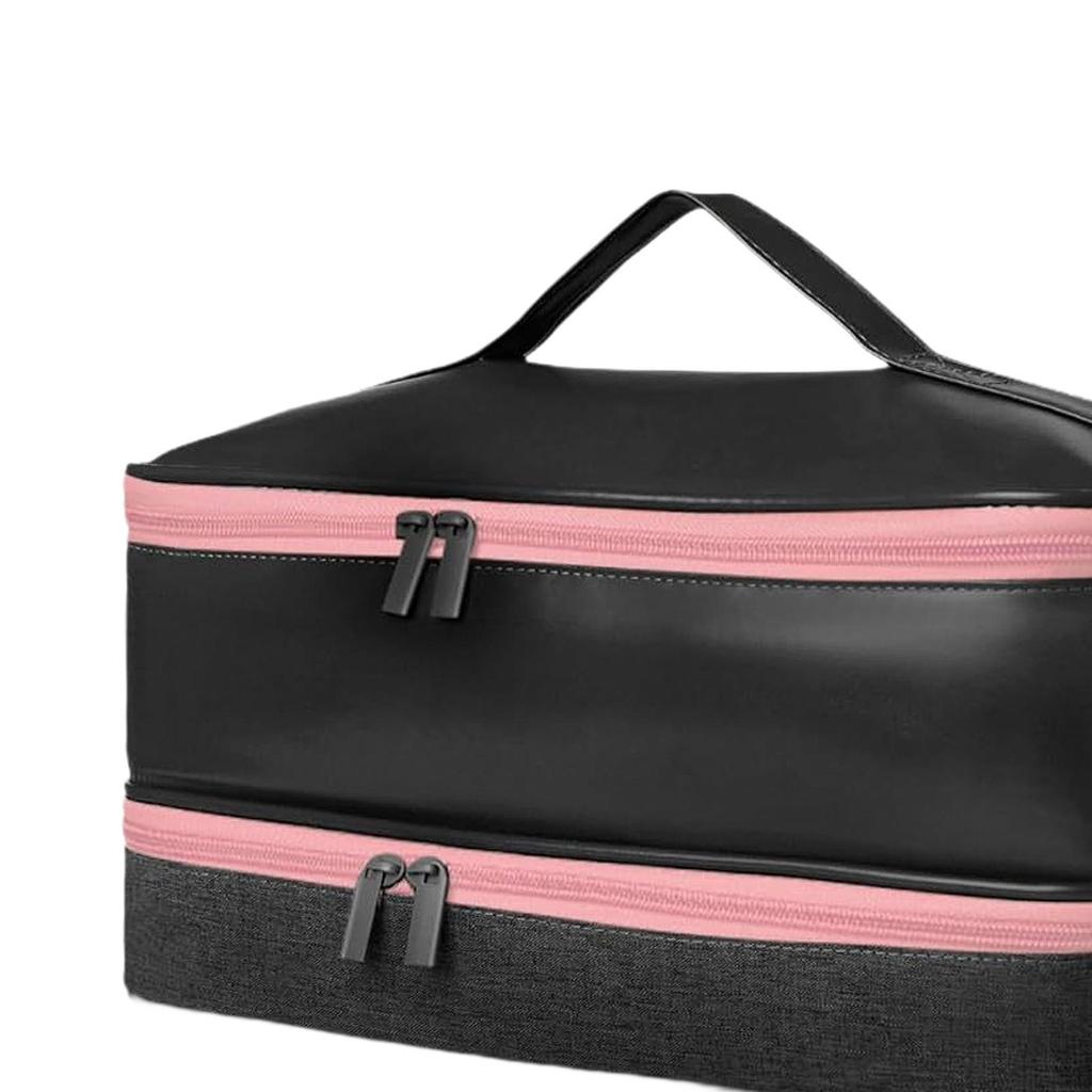 Hair Dryers Storage Bag Case Multipurpose Professional PU Leather Organizer Double Layer