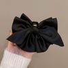 Französischer Stil Schwarze Schleife Kralle Haarspange für Stilvolle 1 Stück Hepburn Eleganz Accessoire