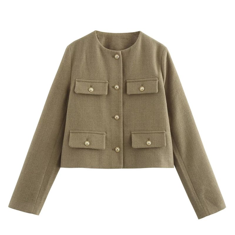 ZA Fall and Winter New Women's Wear ZR Fashion Style Fashion Flip Cover Short Suit Outwear 3046278 800