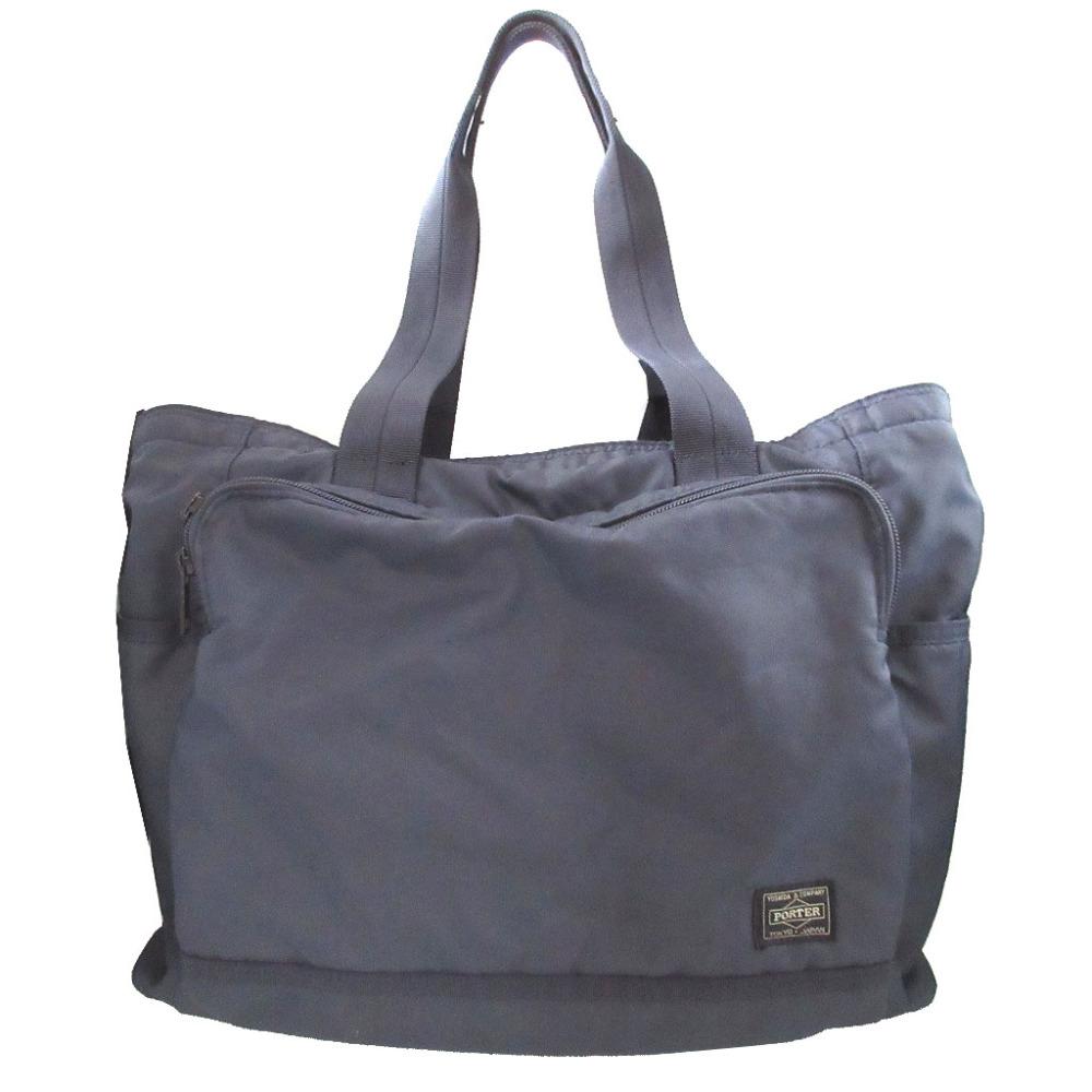 Used AUTHENTIC PORTER flashTote Bag Navy Nylon