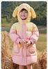Infant & Girls' Down Jacket - 24 Winter Children's Warm Jacket Top with Heat Storage Inner Hood and Windproof Design