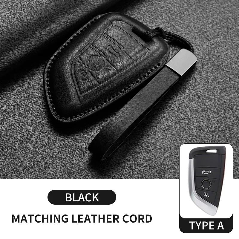 Leather Car Key Case Cover For BMW 3 4 5 6 Series X1 X2 X3 X4 X5 F10 F20 M3 M4 E34 E36 525 320i 2025 Key Shell Car Accessories