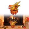 Multipurpose Charm Artificial Pumpkin Container with Flower Long Time Use Home Accessory and Office Decoration