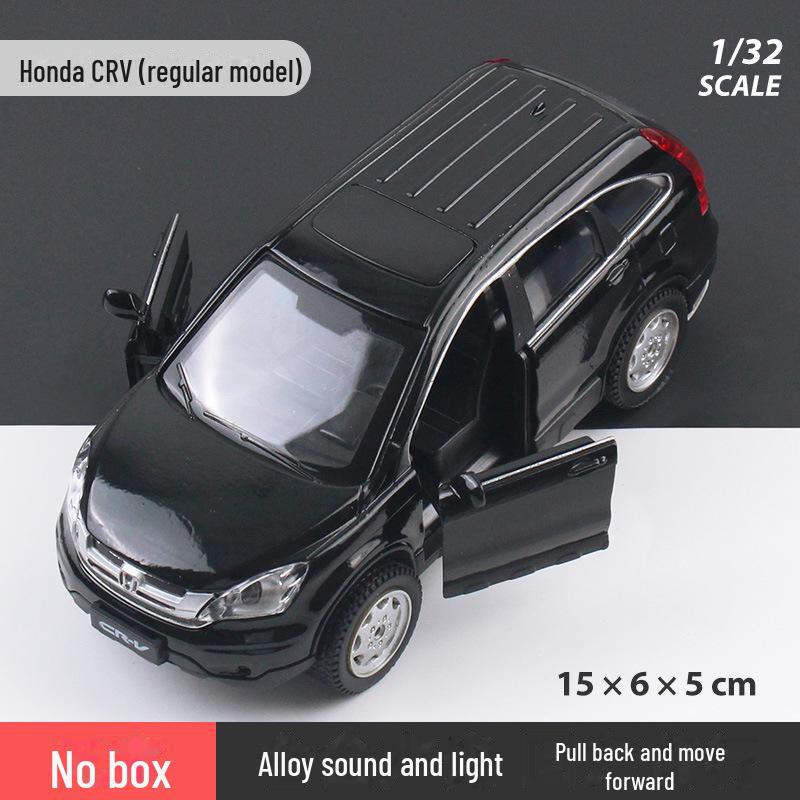 

DIYaduo 1/32 Honda CRV Модель легкосплавного автомобиля с функцией инерционного движения, звуком, светом, игрушечный внедорожник (Без коробки) чёрный