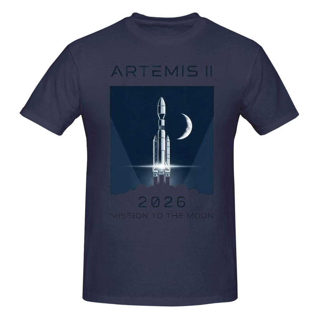 Piece Moon Orbit Test Novelty Cotton TShirt Moonfall Artemis Tees Tops For Unisex