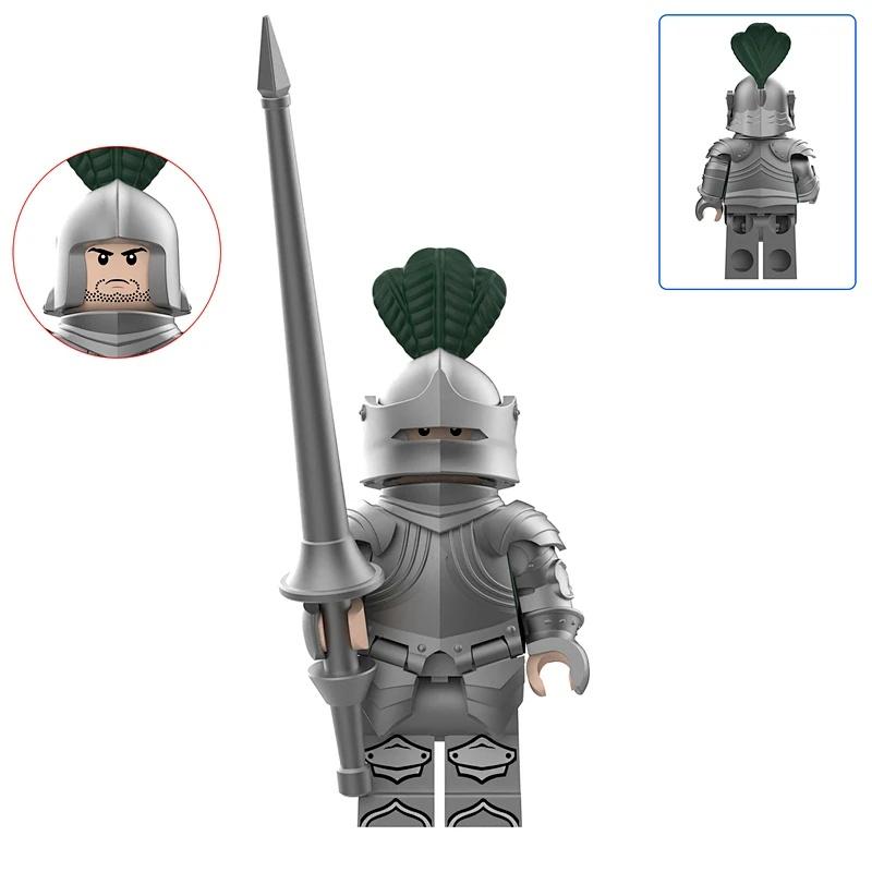 Medieval Knight Soldier Armor Assembly Building Blocks Minifigure Toys
