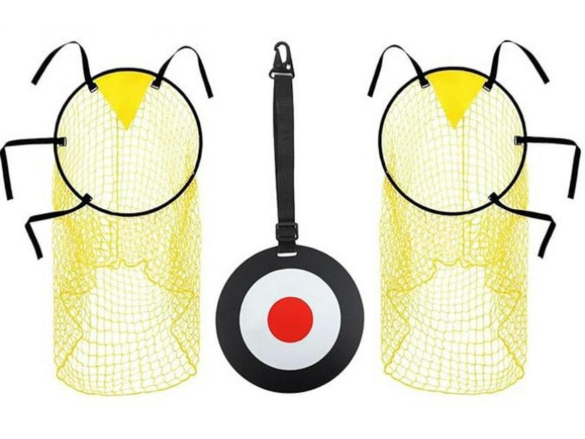 Youth Football Shooting Target Practice Set with Goal Net