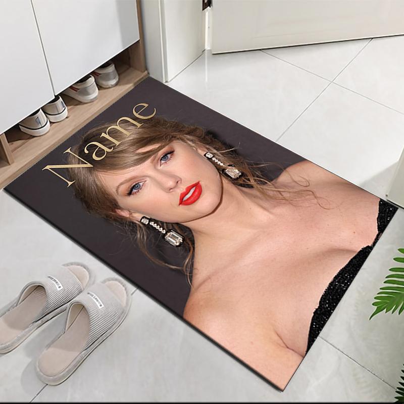 Custom Name Taylor Printed Carpet Rug For Office Chair Living Room Bedroom Kitchen Room Decor Gifts