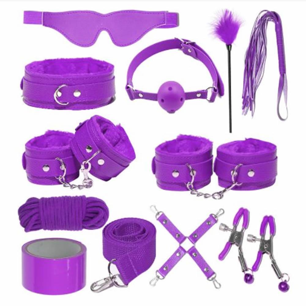 BDSM Kits Adults Sex Toys For Women Men Handcuffs Nipple Clamps Whip Spanking Sex Metal Anal Plug Vibrator Butt Bdsm Bondage