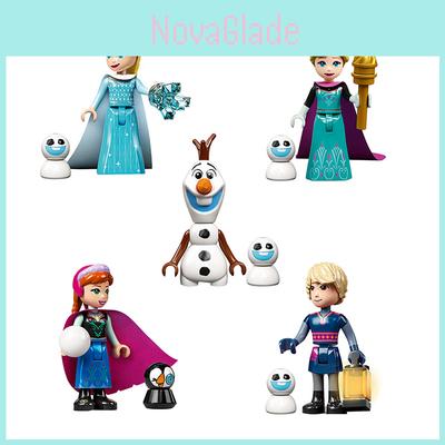 Frozen Minifigure Anna Elsa Olaf With Scepter Lamp Non-toxic And Recyclable Abs Material