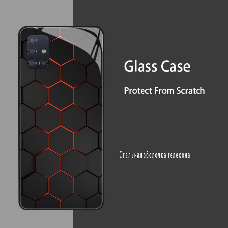 Case For Samsung Galaxy A51 Cases Tempered Glass Case For Samsung Galaxy A31 A71 Bumper A 51 71 Hard Silicone Cover Coque Fundas