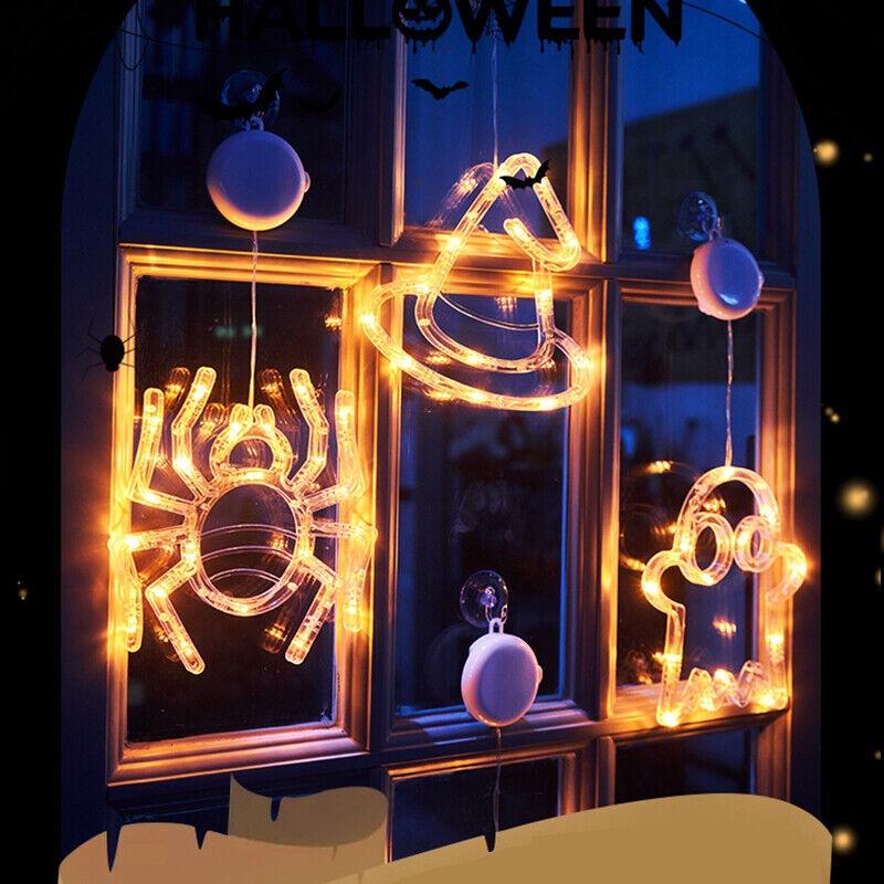 Halloween-Fenster-hängendes LED-Licht, Heimdekoration, Saugnapf, Heimdekoration, Lichter
