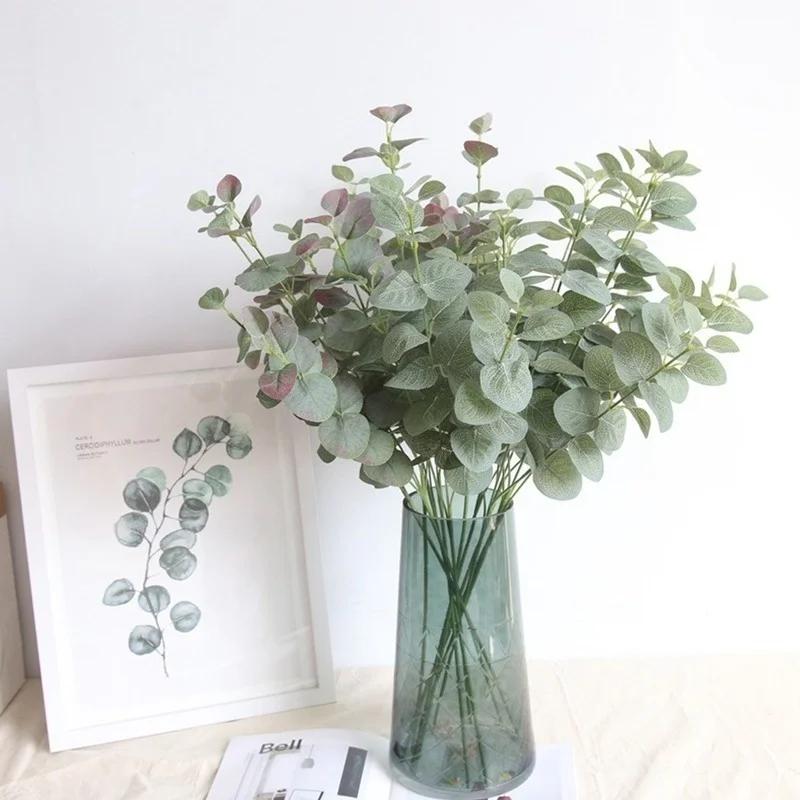 Home Decoration Supplies Simulation Green Plant Money Eucalyptus Leaves Flower Arrangement Home Decorations Wedding Leaves