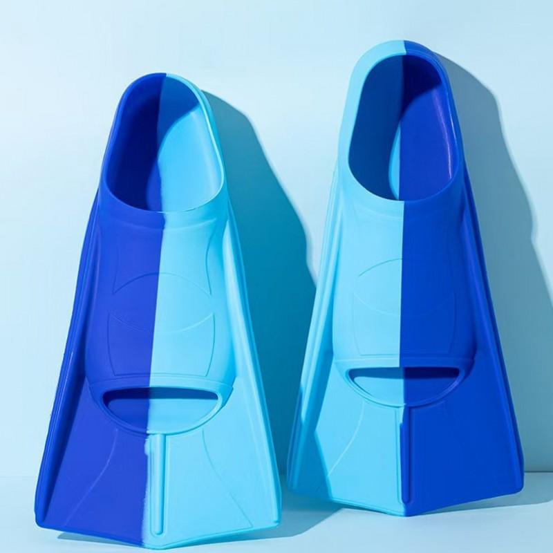 Silicone Swimming Fins Freestyle Breaststroke Snorkeling Training Unisex Adult Kids Size Range