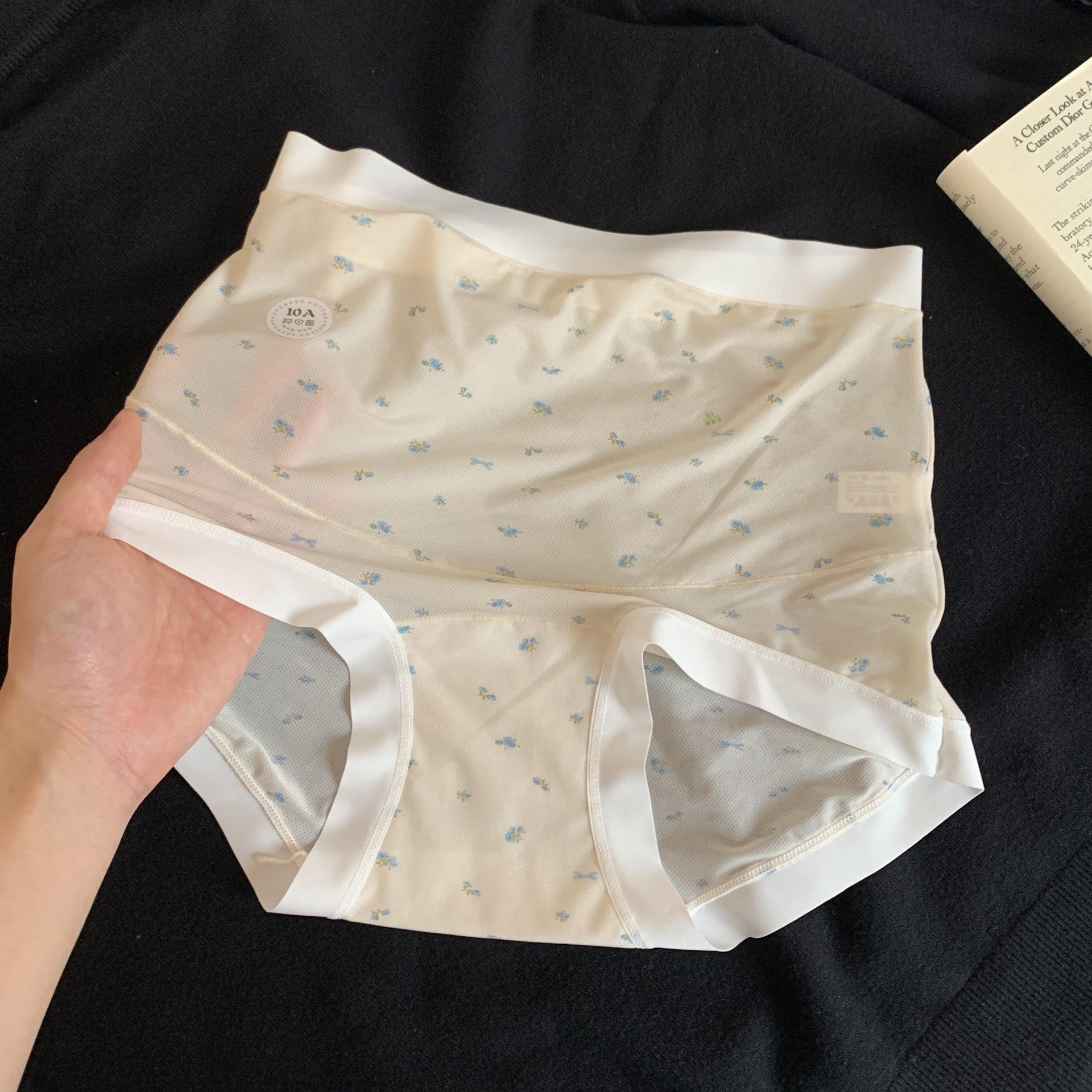 

Plus Size Women s New Ice Silk Cotton Extended Crotch Pregnancy High Waist Belly Triangle Briefs 3XL тілесний