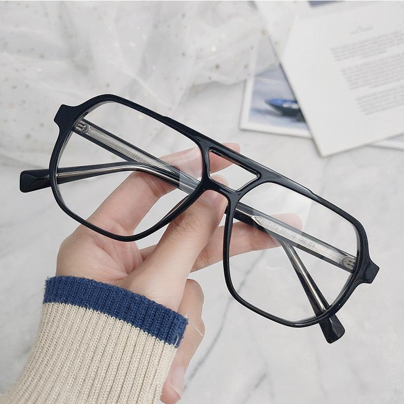 

Очки в оправе TR90 песочно-черного цвета для мужчин с большими лицами, для похудения, элегантные, деловые, мужские плоские очки для науки и техники, с антисиним светом