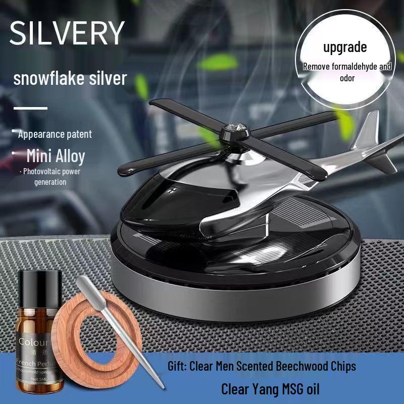 Solar Car Aromatherapy Airplane Ornament: Long-Lasting Scent for Vehicle Center Console