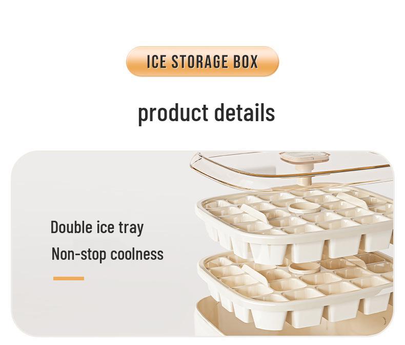 Food Grade Ice Cube Tray & Mold with Ice Bucket