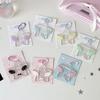 Kawaii Star Wing Acrylic Photocard Holder Keychain, Cute Glitter Kpop Idol Photo Sleeve Pendant for Collectibles