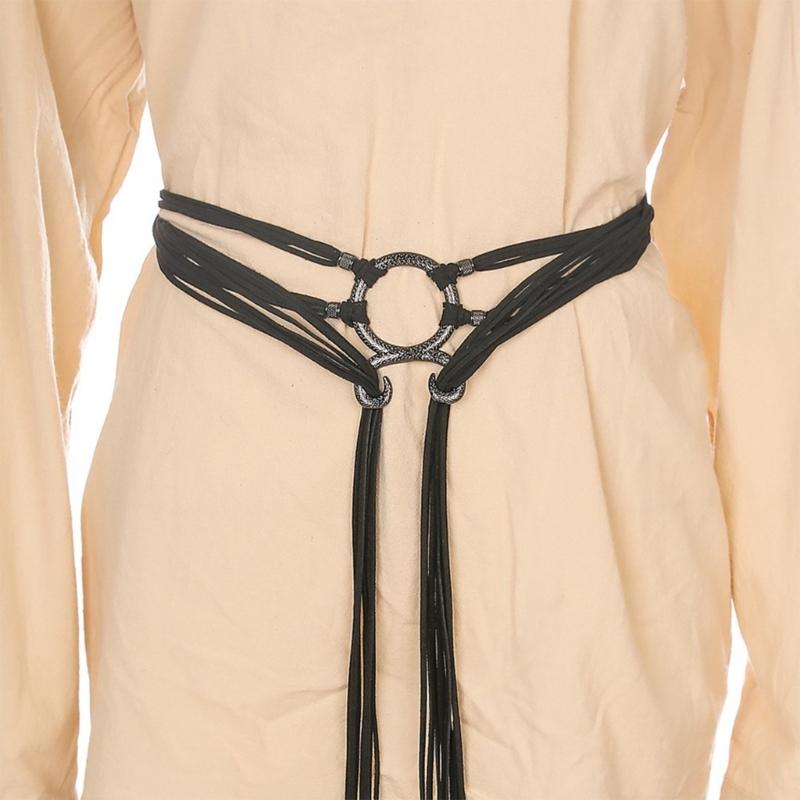 Ethnic Styles Rope Waist Belt With Knot Designs For Women Vintage Fashion Waist Accessory Waist Rope for Dress Sweater