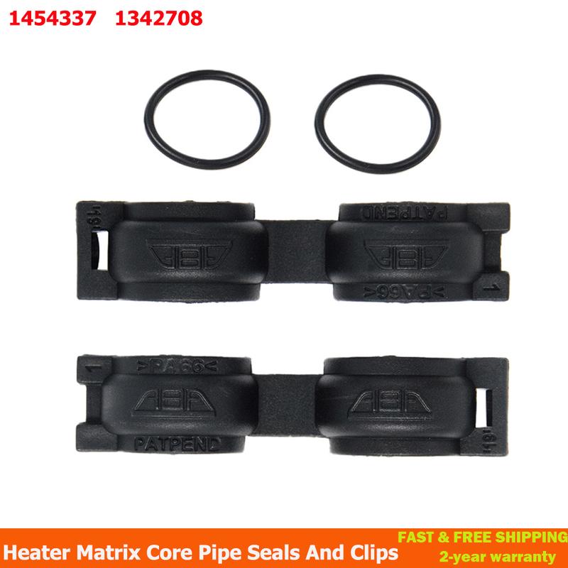 

1454337 1342708 Heater Matrix Core Pipe Seals and Clips For Ford C-Max Focus Mk2 Mk3 Kuga Mk1 Heat Air Cond Internal Clip