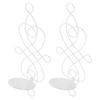 2 Sets Iron Wall Candle Sconce Holder Foldable Deformation Resistance Innovative Wall Candle Holder